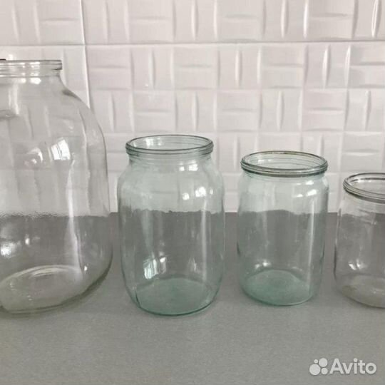 Банка стеклянная 0.5Л,0.7л,1л,1.5л 2л 3л