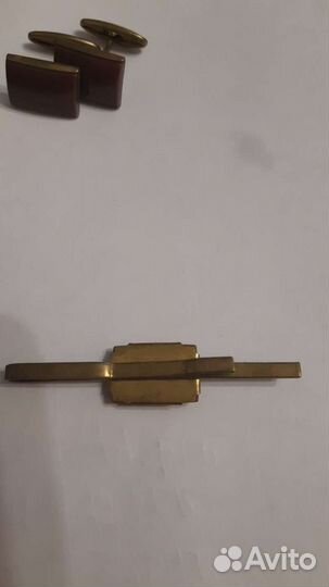 Запонки с зажимом для галстука СССР