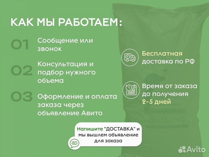 Каша для собак 15кг премиум 30% мяса