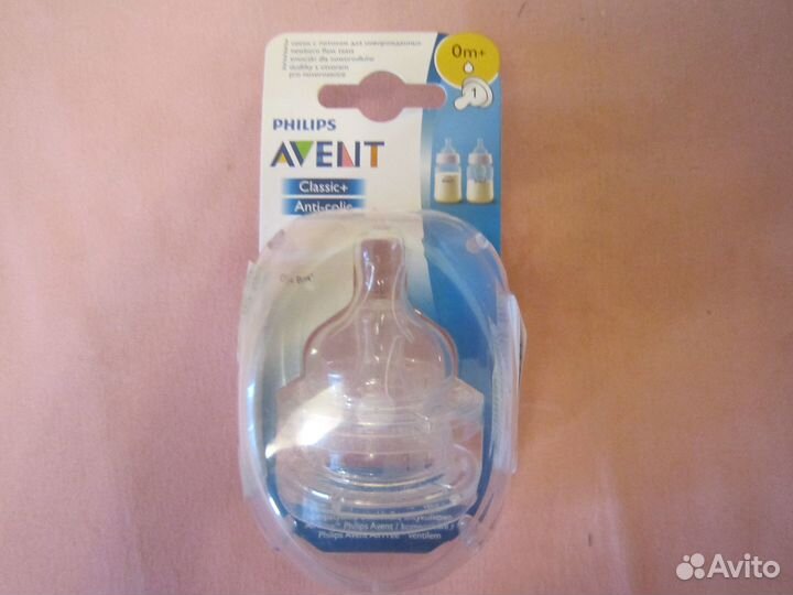 Соски на бутылочку avent 0 мес +
