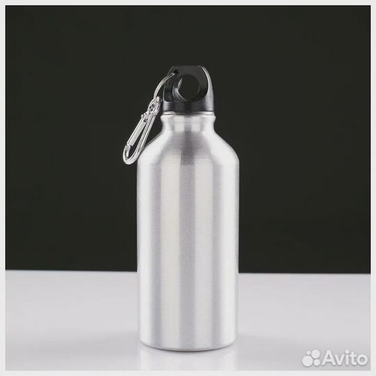 Фляжка бутылка фигурная с карабином