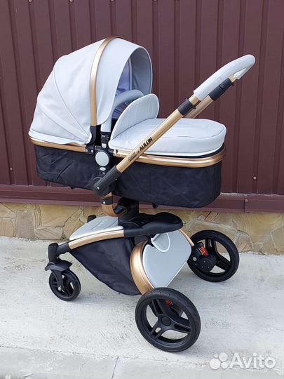 Коляска 2в1 Аулон плюс мах 360* (Grey)