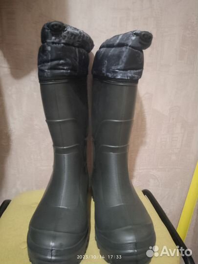 Сапоги резиновые утеплённые для рыбалки р-р 43