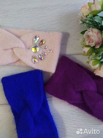 Повязка на голову двойная