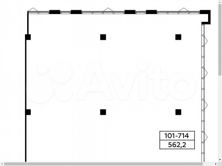 Аренда, помещение под офис, площадь 562.2 кв.м