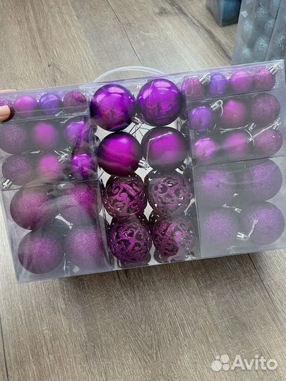 Новогодние шары набор 100 шт