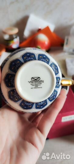 Чайные пары, Фарфор, новые, чашки с блюдцами