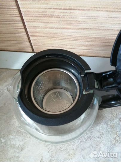 Чайник заварочный стеклянный, керамический