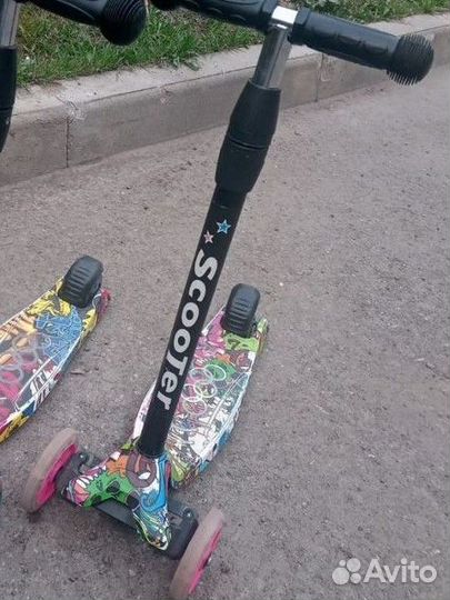 Детский трехколесный самокат