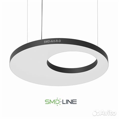 Светодиодная люстра в форме Круга с отверстием
