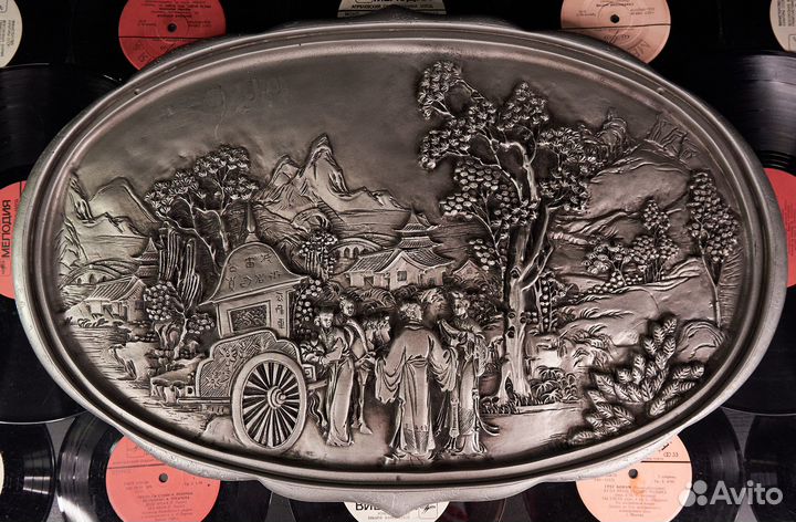 Серебряное панно в восточном стиле