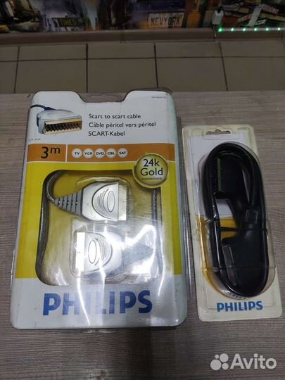 Кабель scart Philips 1,5 и 3м