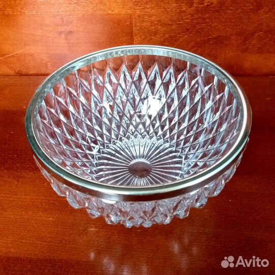 Хрусталь. Ваза Салатник Большая Редкая