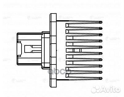 Резистор э/вент. отоп. для а/м Mitsubishi Lancer X