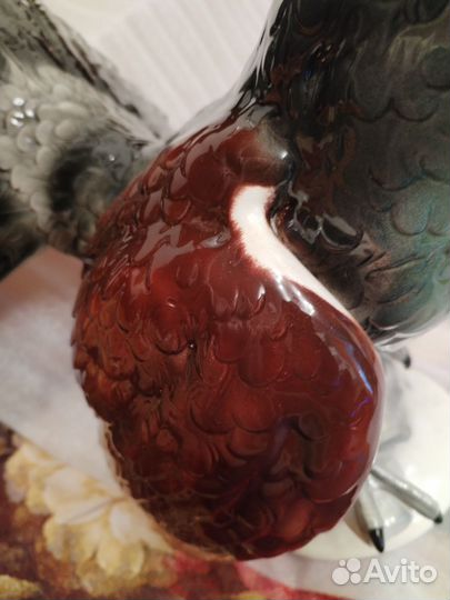 Глухарь/тетерев Конаково статуэтка фарфоровая