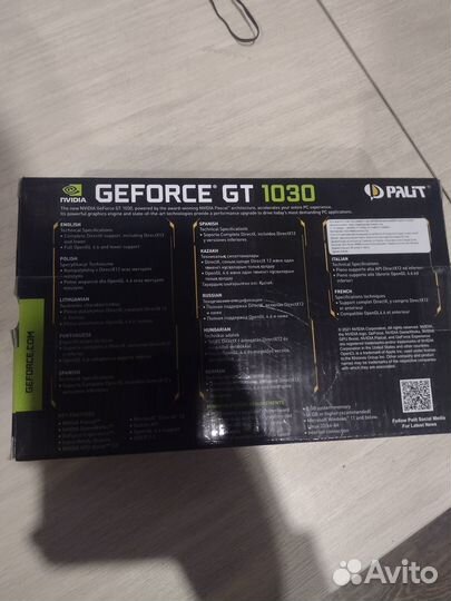 Видеокарта GT 1030 2gb