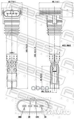 Катушка зажигания 17640-002 Febest