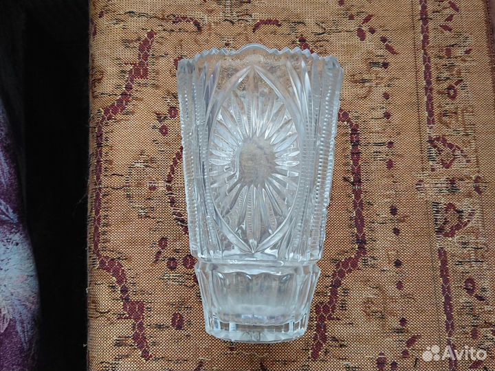 Хрустальная ваза Олимпиада 80