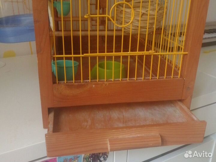 Клетка деревянная для птиц