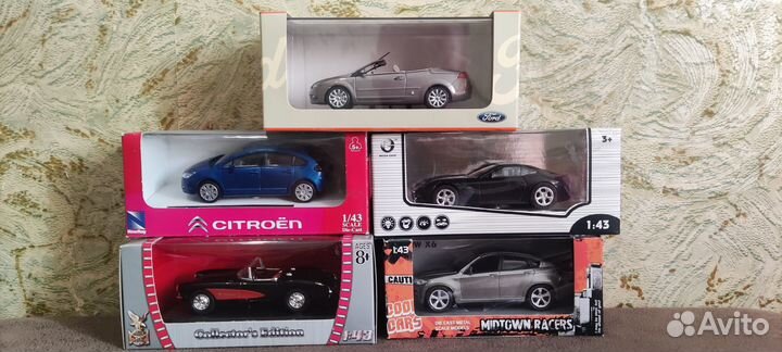 Коллекционные Модельки авто масштаб 1:43