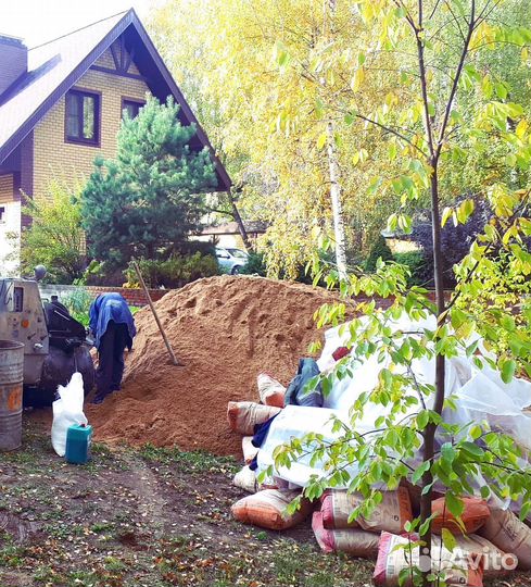 Песок речной в наличии с доставкой