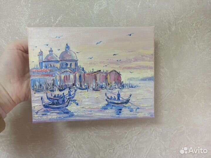 Картина маслом Венеция пейзаж маслом холст