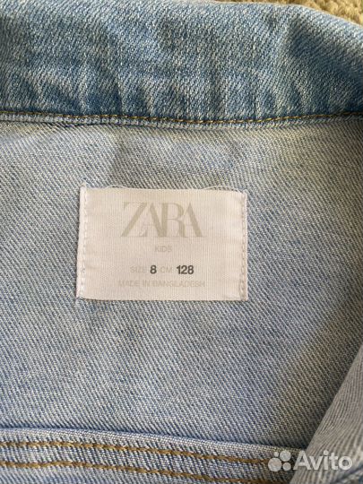 Джинсовая куртка zara для девочки 128