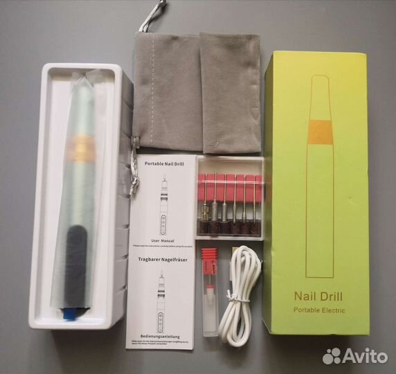 Новый аппарат для маникюра 35000, со фрезами