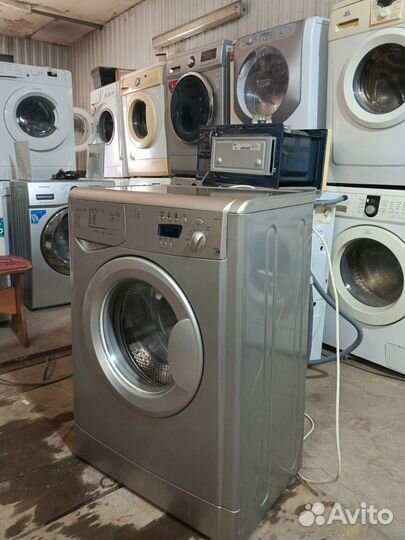 Стиральная машина indesit 5кг grey