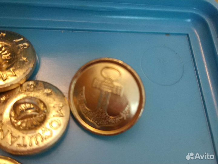 Пуговицы вмф СССР алюминий 1984,85,87,88гг