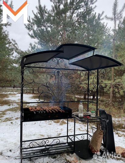 Мангал с крышей