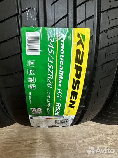 Kapsen RS26 Practical Max HP 245/35 R20 и 275/30 R20 105Y