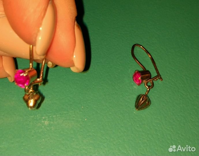Позолоченные серьги