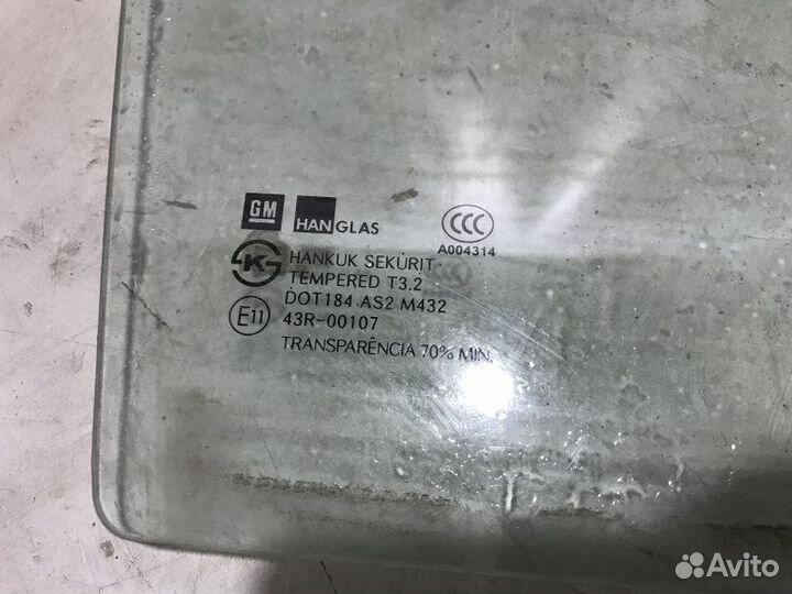 Стекло боковое заднее правое Chevrolet Captiva