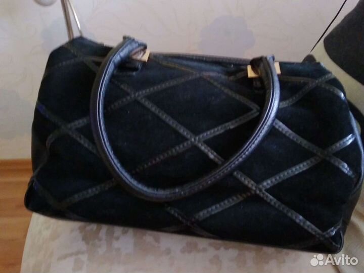 Сумка натуральная замша