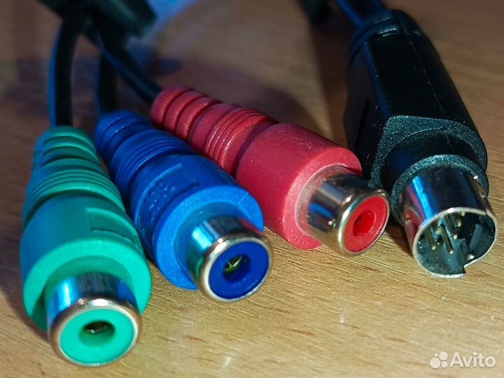 Кабель-адаптер S-Video 7-Pin to 3-RCA RGB