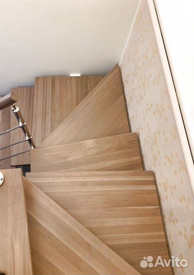 Перила деревянные с монтажем