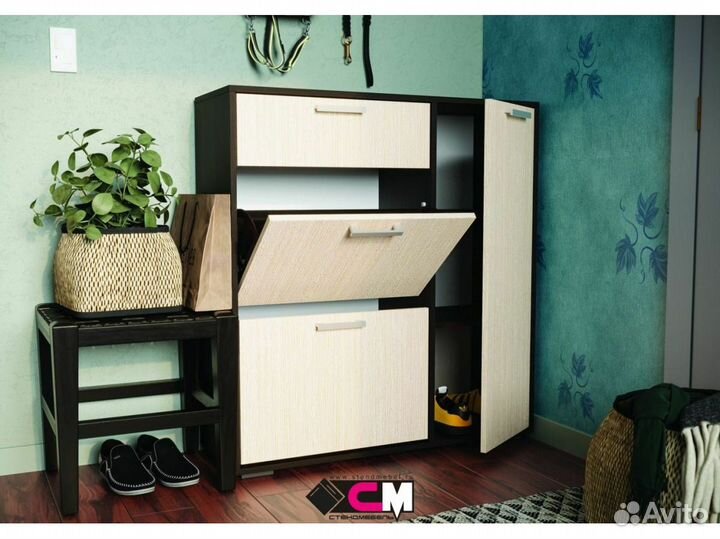 Обувница Венге/дуб белфорт с Доставкой