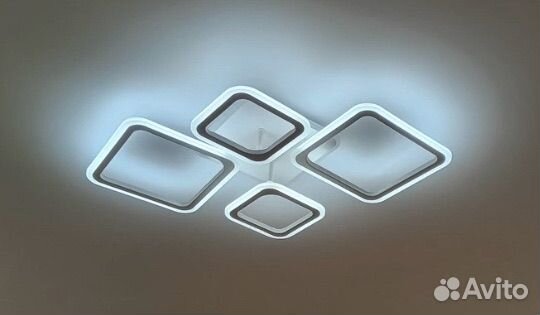 Люстра потолочная светодиодная с пультом