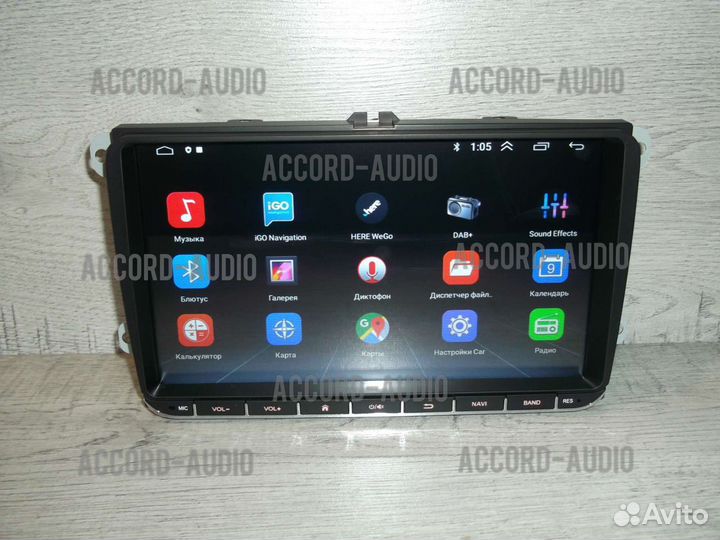 Магнитола Volkswagen Android