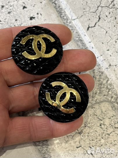 Шикарные клипсы chanel