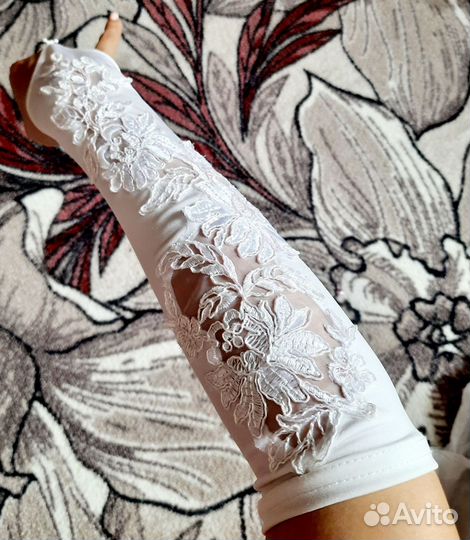 Перчатки свадебные