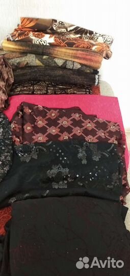Ткань в отрезках.Италия,Германия,Индонезия,Россия