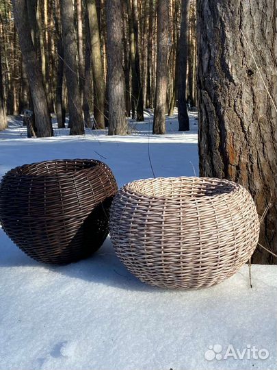 Кашпо горшок из ротанга новое