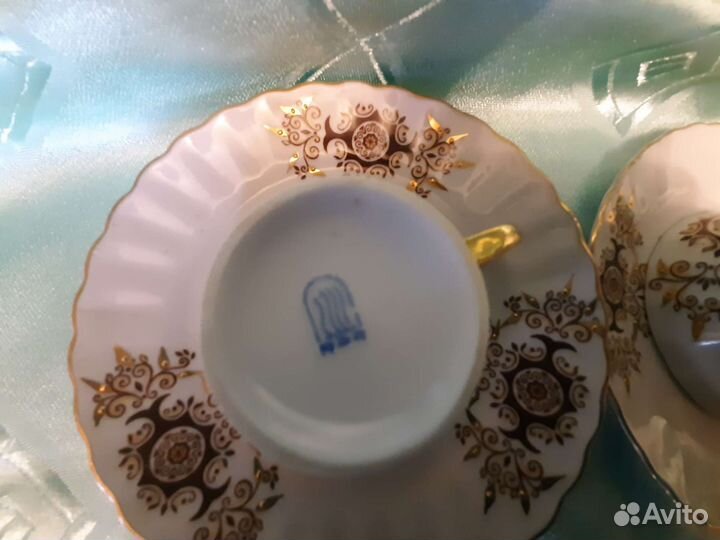 Кофейные пары Рижский фарфоровый завод СССР Рига