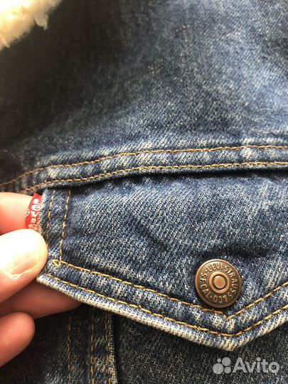 Джинсовая куртка levis sherpa
