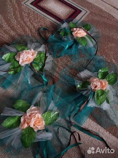 Свадебные украшения на машину