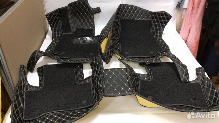 3D Коврики Geely Салон Багажник из Экокожи