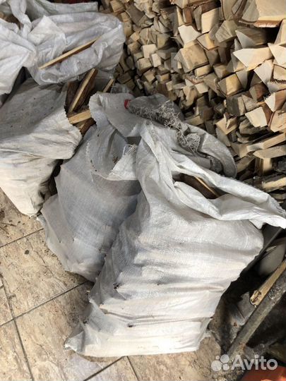 Дрова в мешках