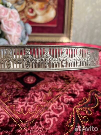 Поднос посеребрение